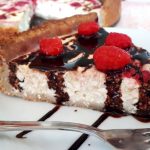 Cukormentes málnás túrótorta